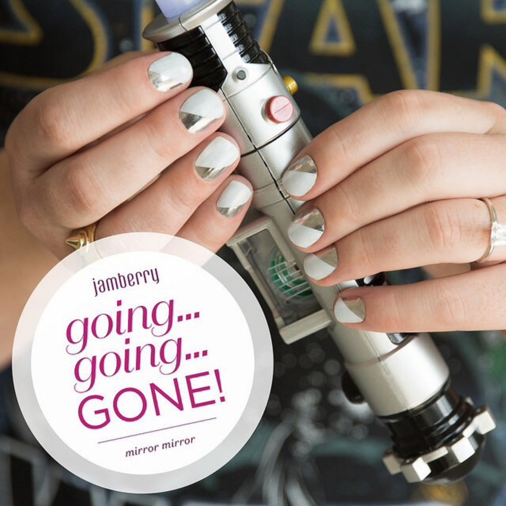 NEW in pkg Jamberry Mirror Mirror full sheet wraps